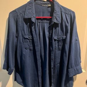 Button up woman’s blouse size petite large